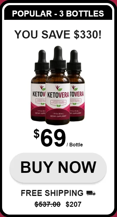 KetoVera 3 Bottle Price